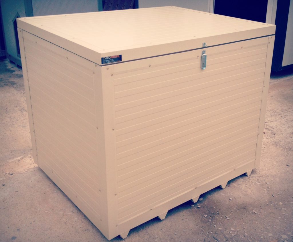 μπαούλο αποθήκευσης για ξύλα από πάνελ- Theoprofil.com