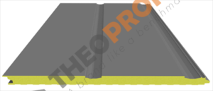 Πάνελ πολυουρεθάνης πλαγιοκάλυψης - διαμόρφωση linea - Theoprofil.com