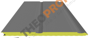 Πάνελ πολυουρεθάνης πλαγιοκάλυψης - διαμόρφωση lineaplus - Theoprofil.com