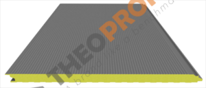 Πάνελ πολυουρεθάνης πλαγιοκάλυψης - διαμόρφωση νευρατούρα - Theoprofil.com