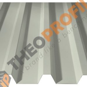 Λαμαρίνα τραπεζοειδής 5 Κορυφών νέου τύπου σε χρώμα RAL 9002 - Theoprofil.com